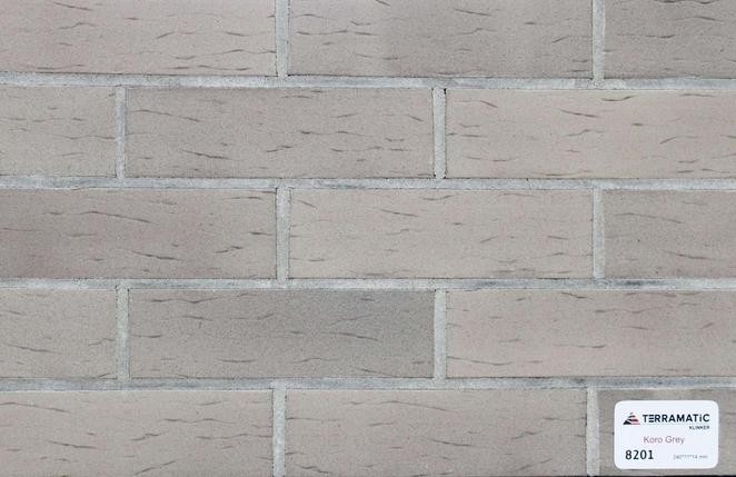 Клинкерный кирпич плитка Koro Grey 8201