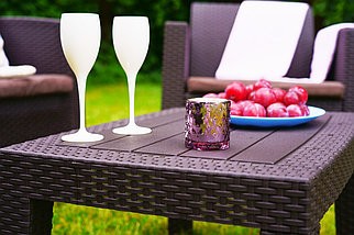 B:Rattan Диван трехместный b:rattan Arizona, венге (3-х местная подушка)