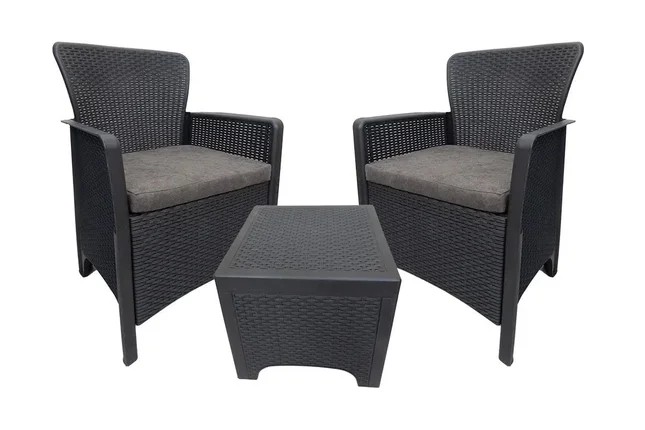 B:Rattan Комплект мебели b:rattan Maryland, антрацит (2 подушки)