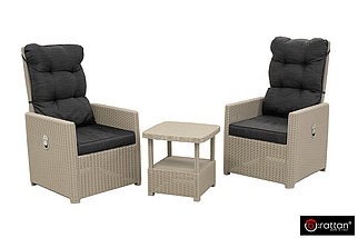 B:Rattan Комплект уличной мебели MANCHESTER OTTO SET 2, цвет серый