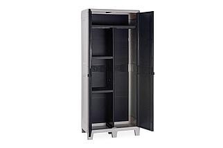 Toomax, Италия Уличный шкаф TOOMAX 2х дверный глубокий WOODYS XL (3 полки), антрацит