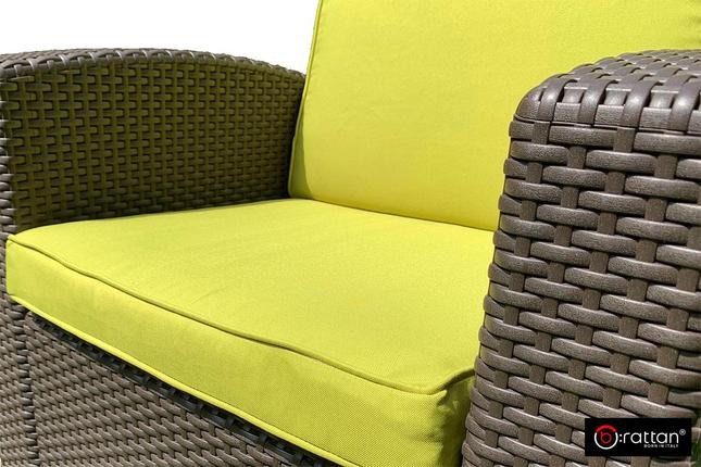 B:Rattan Комплект чехлов на подушки для мебели Rattan Premium, нео яблоко
