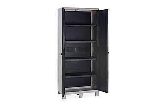 Toomax, Италия Уличный шкаф TOOMAX 2х дверный глубокий WOODYS XL (4 полки), антрацит