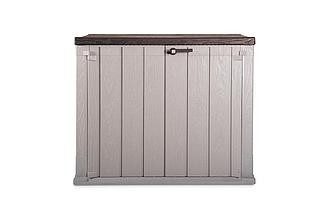 Toomax, Италия Ящик пластиковый TOOMAX Wood Style 842л СЕРЫЙ/КОРИЧНЕВЫЙ