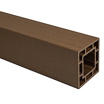 Опорный столб заборный ДПК CM Railing 120х120х3000 мм, цвет TEAK (Тик)