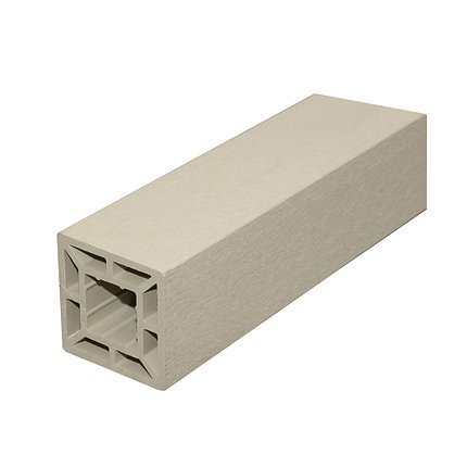 Поддерживающий Столб заборный ДПК CM Railing 90х90х3000 мм, цвет WHITE WOOD (Белое дерево)