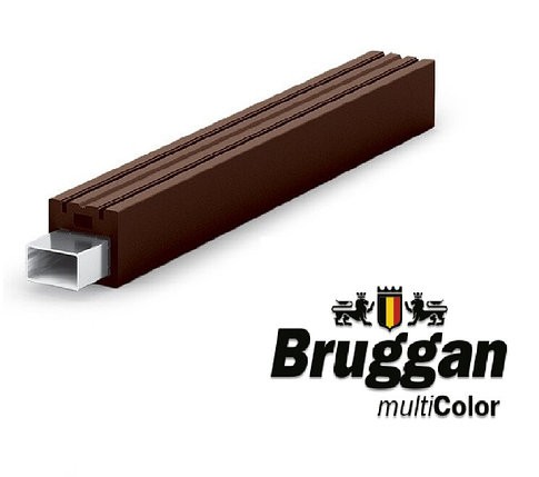 Комплектующие для террасной доски Bruggan. Лаги, опоры,клипсы для монтажа, уголки и плинтуса. Торцевые рейки Армированная лага усиленная