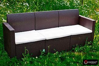 Bica, Италия Комплект мебели NEBRASKA SOFA 3 (3х местный диван), венге