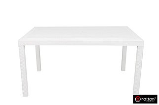 Bica, Италия Стол B:rattan Houston 1500*900мм, белый