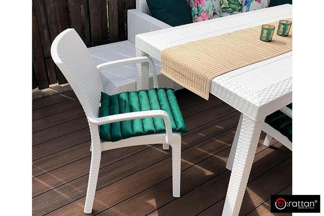 Bica, Италия Стул B:rattan INDIANA с подлокотниками, белый