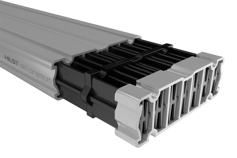 Пластиковый соединитель HILST Connect 3D для алюминиевой лаги Hilst Slim 60*20мм