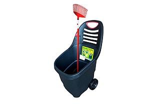 D.F. Omer Тележка садовая Garden Trolley 65л, черн.+красн.