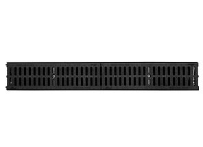Лоток Ecoteck MEDIUM 100.125 h145 с решеткой пластиковой, кл. С250  (черный)