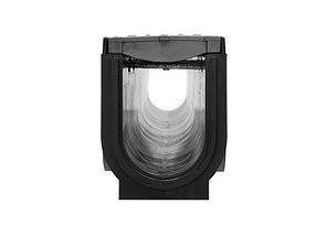 Лоток Ecoteck MEDIUM 100.175 h195 с решеткой пластиковой, кл. С250 (металлик)