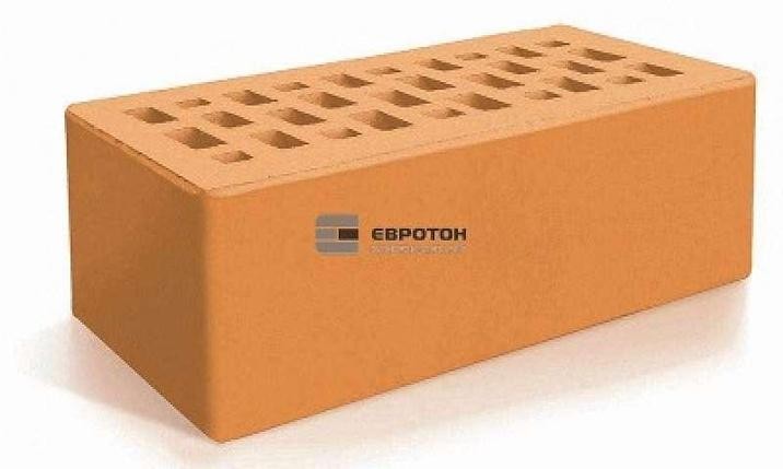 Кирпич облицовочный полуторный с утолщенной стенкой Персик