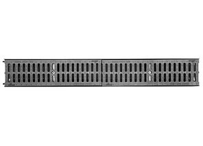 Лоток Ecoteck MEDIUM 100.95 h115 с решеткой пластиковой, кл. С250 (металлик)