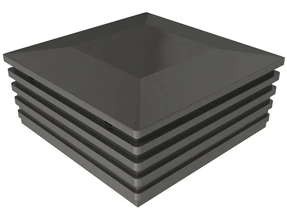 HILST Крышка верхняя для алюм. столба HILST, 100*100мм, серый