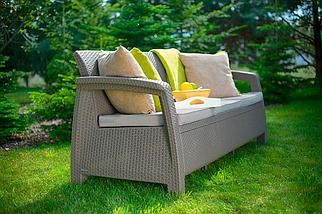 Keter, Россия Комплект мебели Corfu Russia Love Seat Max (3х мест.диван), капучино